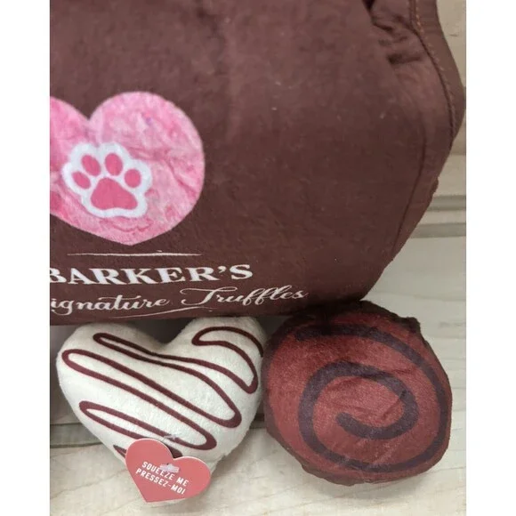 Fringe | Dog Toys Set Give Me Some Sugar & 3 Mini Squeakers Chocolate Shape - Picture 5 of 7